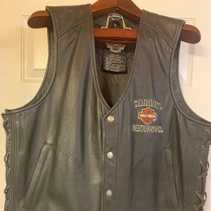 Harley Davidson leather vest